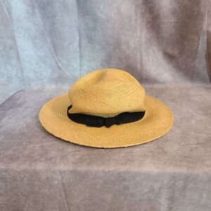 ‎Halogen Natural Fedora With Black Ribbon